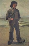 Vincent Van Gogh Fisherman on the Beach (nn04) oil